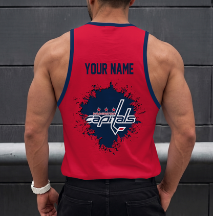 LIMITED EDITION - NEW CUSTOMIZED NHL10 WCP WASHINGTON CAPITALS UNISEX TANK TOP