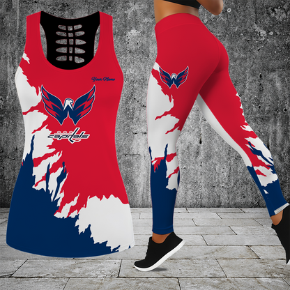 [SUPER SALE] NEW CUSTOMIZED NHL10 WCP WASHINGTON CAPITALS MEN'S DRAWSTRING CARGO SHORTS