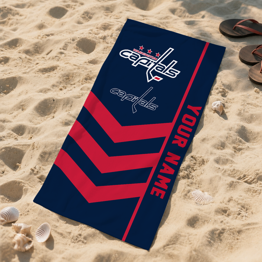 SPECIAL EDITION - NEW CUSTOMIZED NHL10 WCP WASHINGTON CAPITALS BEACH TOWEL