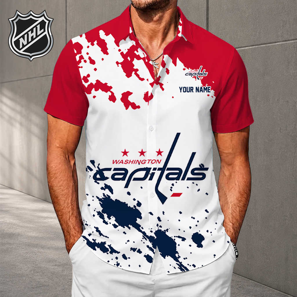 LIMITED EDITION - NEW CUSTOMIZED NHL10 WCP WASHINGTON CAPITALS UNISEX HAWAIIAN SHIRT