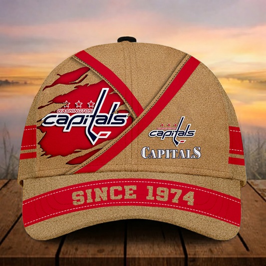 LIMITED EDITION - NEW CUSTOMIZED NHL10 WCP WASHINGTON CAPITALS CLASSIC CAP
