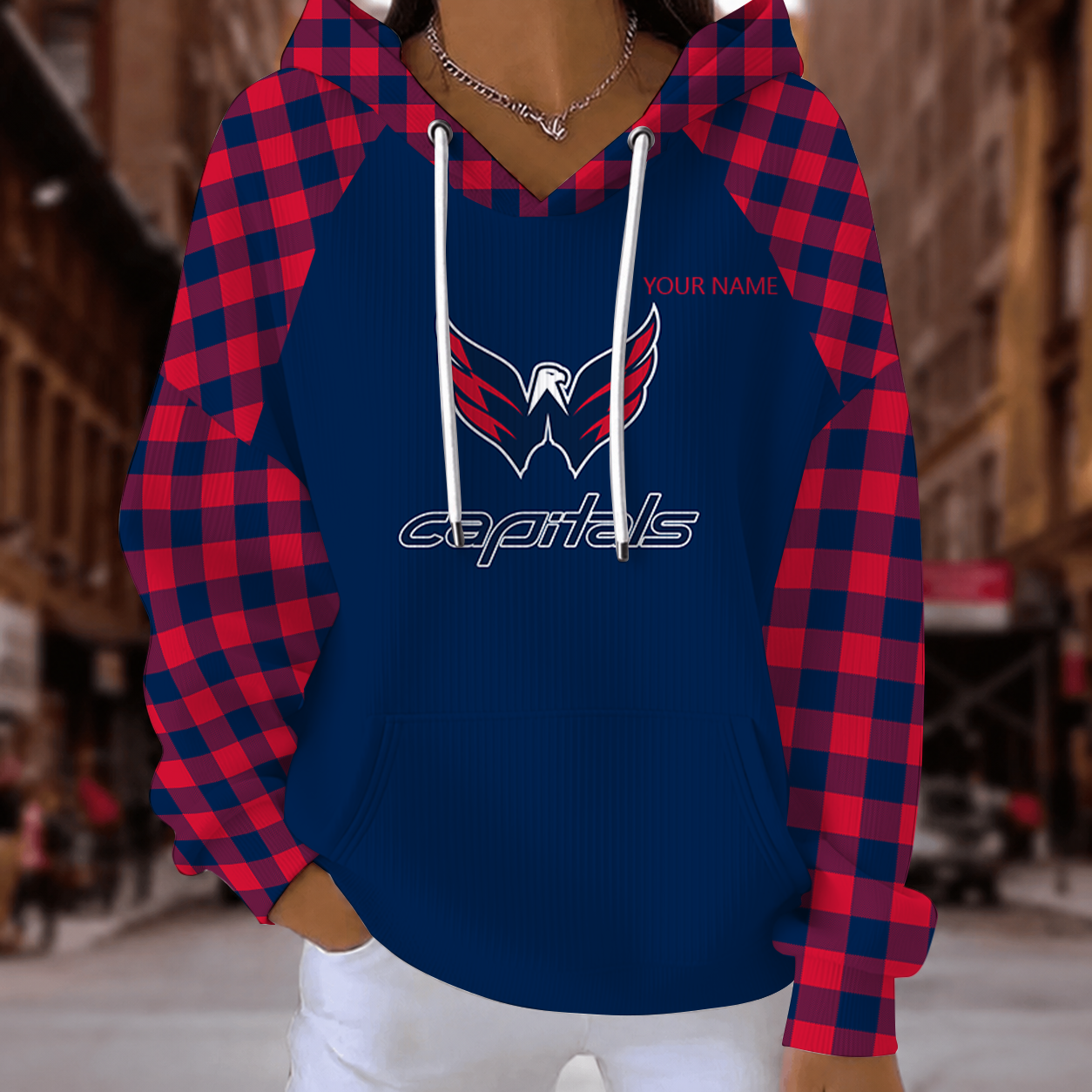 [SUPER SALE] NEW CUSTOMIZED NHL10 WCP WASHINGTON CAPITALS RIBBED HOODIE & SWEATSHIRT