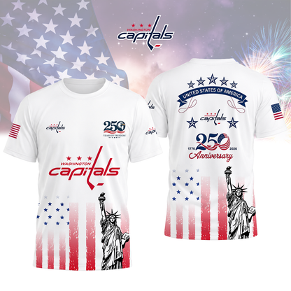 LIMITED EDITION - NEW CUSTOMIZED NHL10 WCP WASHINGTON CAPITALS T-SHIRT, POLO SHIRT, ZIP POLO SHIRT, SWEATSHIRT, HOODIE & ZIP HOODIE