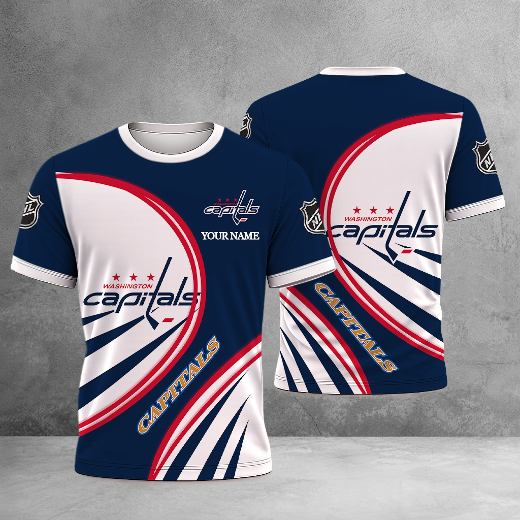 LIMITED EDITION - NEW CUSTOMIZED NHL10 WCP WASHINGTON CAPITALS T-SHIRT, POLO SHIRT, ZIP POLO SHIRT, SWEATSHIRT, HOODIE & ZIP HOODIE
