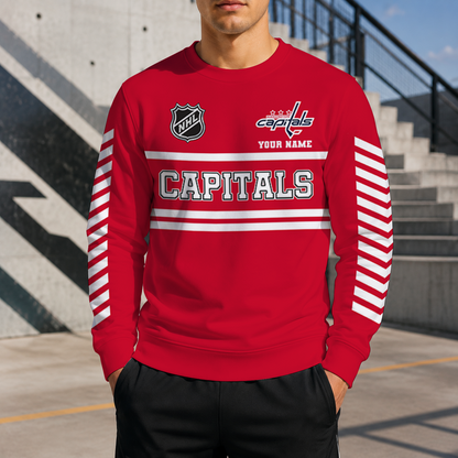 VIRAL EDITION - NEW CUSTOMIZED NHL10 WCP WASHINGTON CAPITALS UNISEX SWEATSHIRT