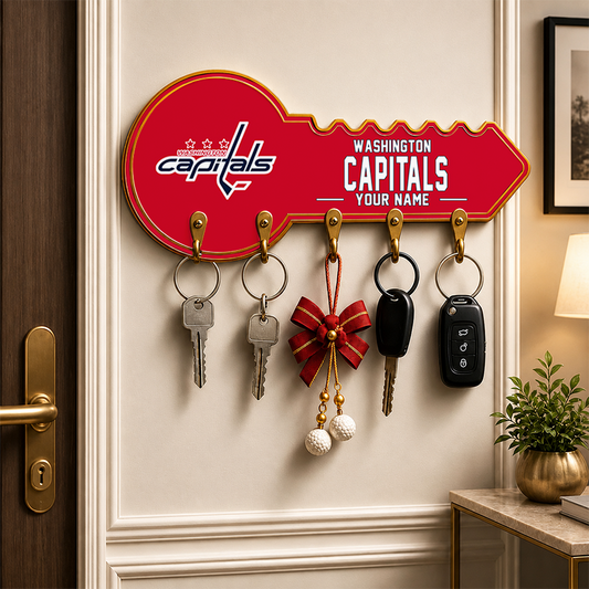 [SUPER SALE] NEW CUSTOMIZED NHL10 WCP WASHINGTON CAPITALS WALL KEY HOLDER FOR HOME