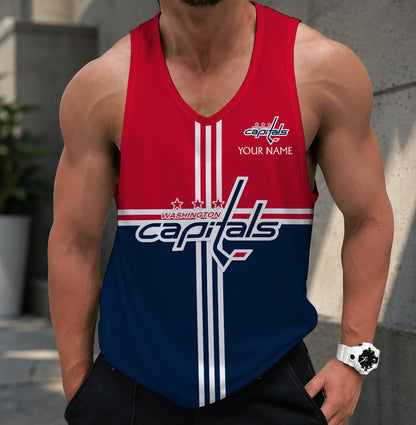 LIMITED EDITION - NEW CUSTOMIZED NHL10 WCP WASHINGTON CAPITALS MEN'S TANK TOP