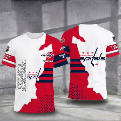 LIMITED EDITION - NEW CUSTOMIZED NHL10 WCP WASHINGTON CAPITALS T-SHIRT, POLO SHIRT, ZIP POLO SHIRT, SWEATSHIRT, HOODIE & ZIP HOODIE