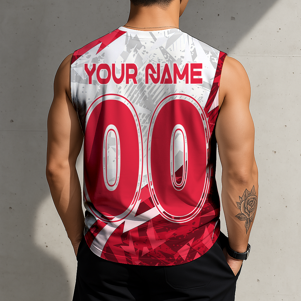 LIMITED EDITION - NEW CUSTOMIZED NHL10 WCP WASHINGTON CAPITALS TANK TOP & GYM SHIRT