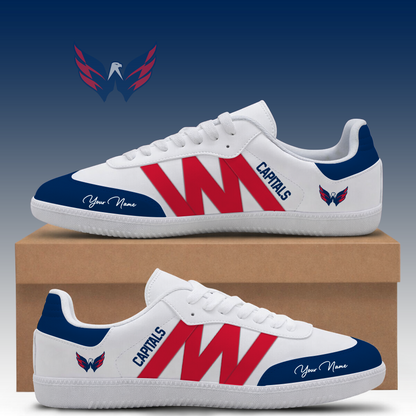 [SUPER SALE] NEW CUSTOMIZED NHL10 WCP WASHINGTON CAPITALS CLASSIC SNEAKERS