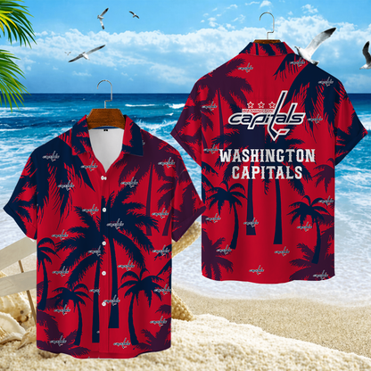 LIMITED EDITION - NEW CUSTOMIZED NHL10 WCP WASHINGTON CAPITALS UNISEX HAWAIIAN SHIRT
