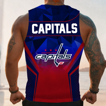 [SUPER SALE] NEW CUSTOMIZED NHL10 WCP WASHINGTON CAPITALS UNISEX TANK TOP