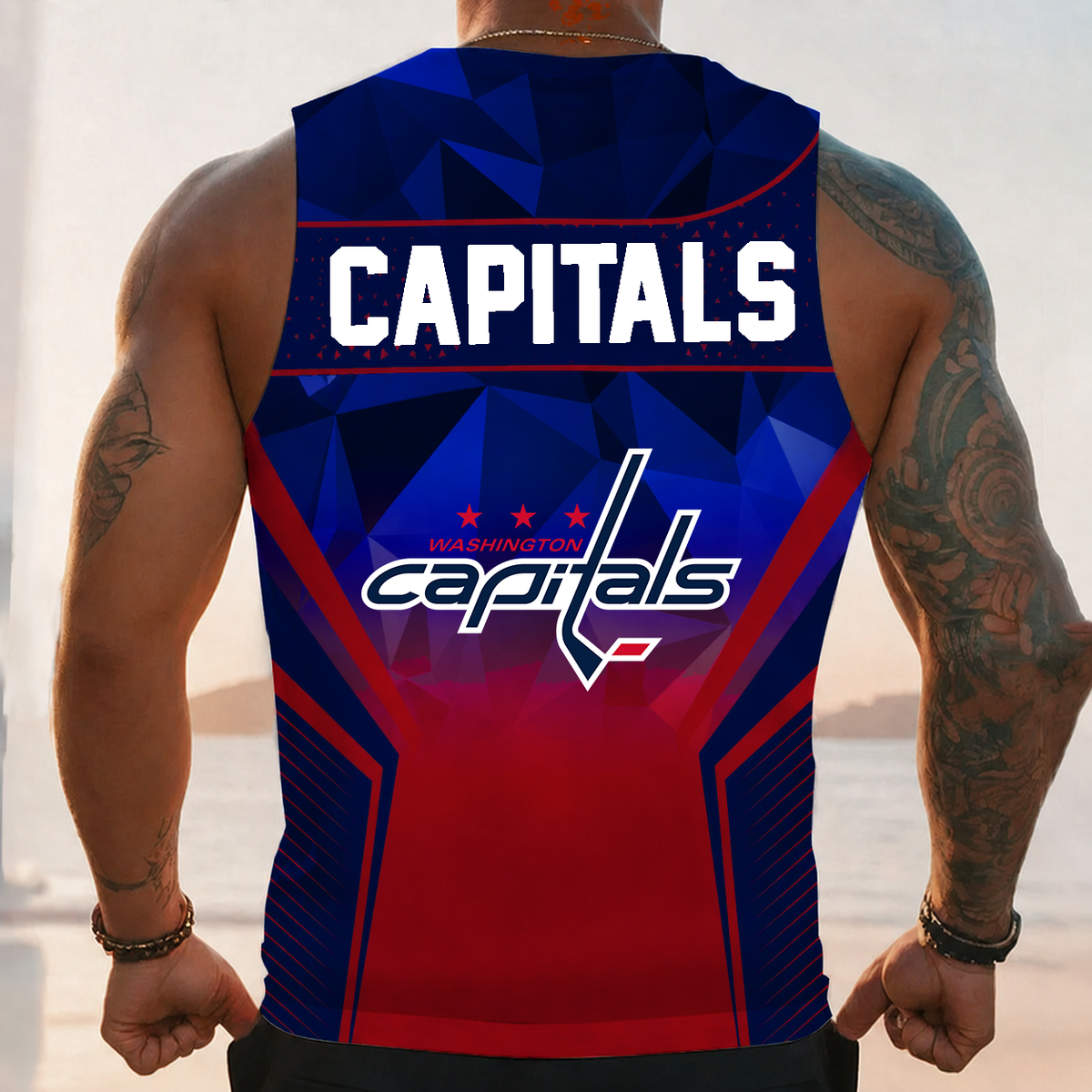 [SUPER SALE] NEW CUSTOMIZED NHL10 WCP WASHINGTON CAPITALS UNISEX TANK TOP