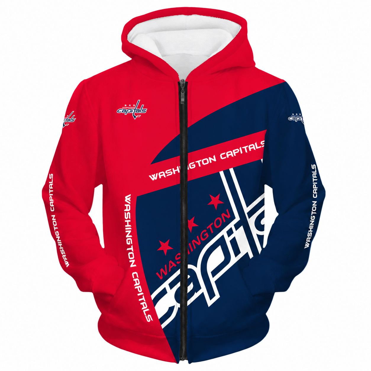 LIMITED EDITION - NEW CUSTOMIZED NHL10 WCP WASHINGTON CAPITALS T-SHIRT, POLO SHIRT, ZIP POLO SHIRT, SWEATSHIRT, HOODIE & ZIP HOODIE