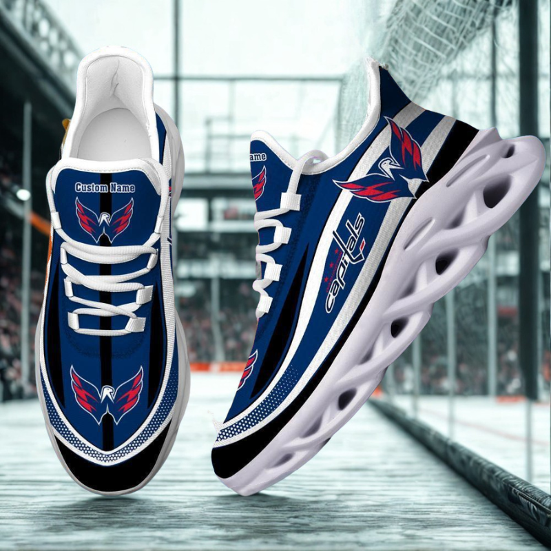 [SUPER SALE ] NEW CUSTOMIZED NHL10 WCP WASHINGTON CAPITALS MAX SOUL SHOES