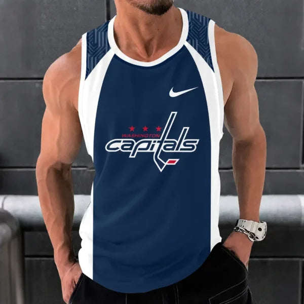 [SUPER SALE] NEW CUSTOMIZED NHL10 WCP WASHINGTON CAPITALS UNISEX TANK TOP