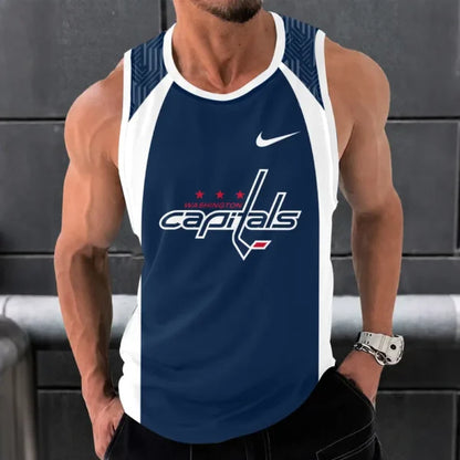 [SUPER SALE] NEW CUSTOMIZED NHL10 WCP WASHINGTON CAPITALS UNISEX TANK TOP