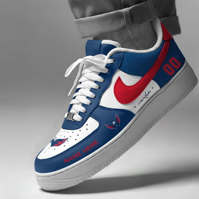 [SUPER SALE] NEW CUSTOMIZED NHL10 WCP WASHINGTON CAPITALS AF1 SHOES
