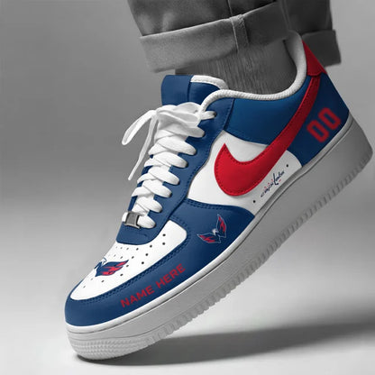 [SUPER SALE] NEW CUSTOMIZED NHL10 WCP WASHINGTON CAPITALS AF1 SHOES