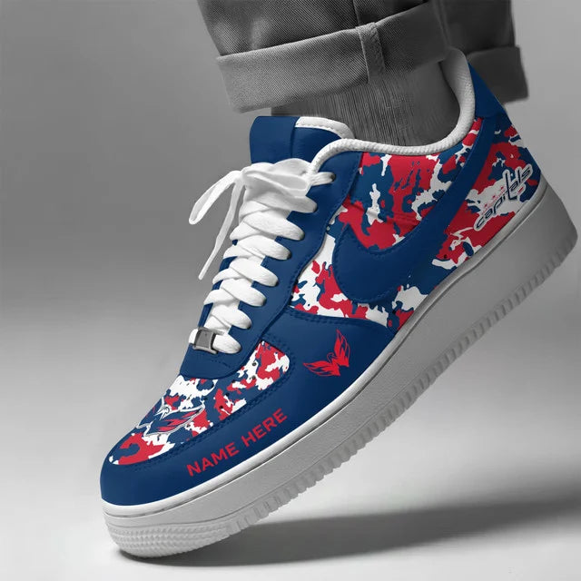 [SUPER SALE] NEW CUSTOMIZED NHL10 WCP WASHINGTON CAPITALS AF1 SHOES