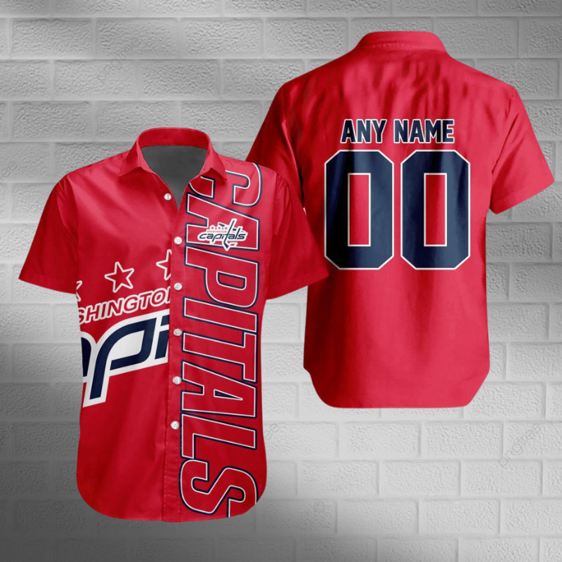 [SUPER SALE] NEW CUSTOMIZED NHL10 WCP WASHINGTON CAPITALS UNISEX HAWAIIAN SHIRT