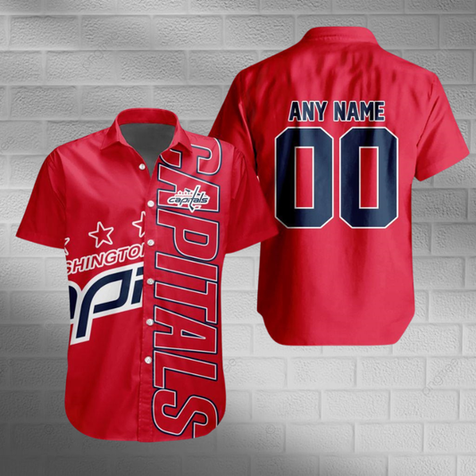 [SUPER SALE] NEW CUSTOMIZED NHL10 WCP WASHINGTON CAPITALS UNISEX HAWAIIAN SHIRT