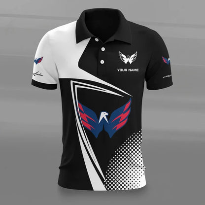 [SUPER SALE] NEW CUSTOMIZED NHL10 WCP WASHINGTON CAPITALS POLO SHIRT