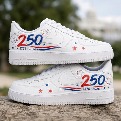[HOT DEAL] NEW CUSTOMIZED PATRIOTIC AMERICAN AIR FORCE 1 SHOES