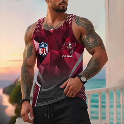 EXCLUSIVE EDITION - NEW CUSTOMIZED NFL10 TBB TAMPA BAY BUCCANEERS UNISEX TANK TOP