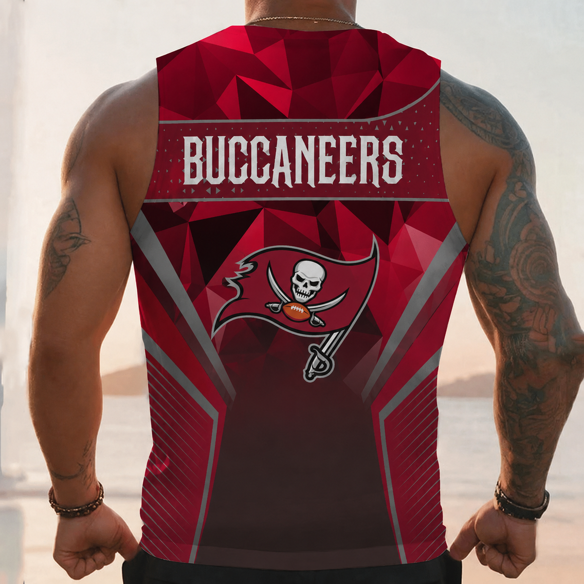 EXCLUSIVE EDITION - NEW CUSTOMIZED NFL10 TBB TAMPA BAY BUCCANEERS UNISEX TANK TOP