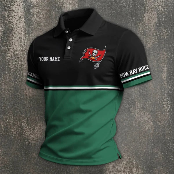 [SPECIAL OFFER] NEW CUSTOMIZED NFL10 TBB TAMPA BAY BUCCANEERS POLO SHIRT