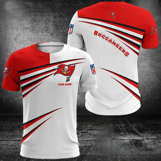 VIRAL EDITION - NEW CUSTOMIZED NFL10 TBB TAMPA BAY BUCCANEERS POLO, T-SHIRT & SHORT PANTS SET