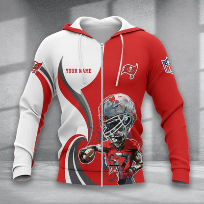 LIMITED EDITION - NEW CUSTOMIZED NFL10 TBB TAMPA BAY BUCCANEERS T-SHIRT, POLO SHIRT, ZIP POLO SHIRT, SWEATSHIRT, HOODIE & ZIP HOODIE