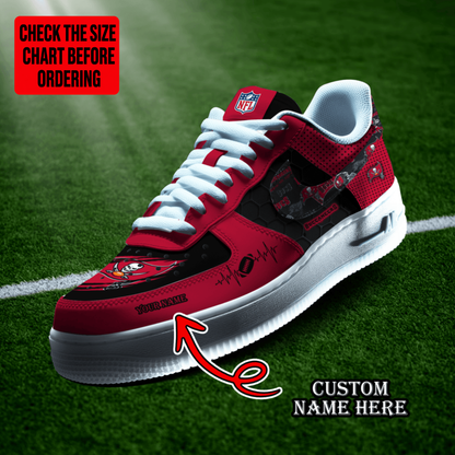 [SPECIAL OFFER] NEW CUSTOMIZED NFL10 TBB TAMPA BAY BUCCANEERS AF1 SHOES