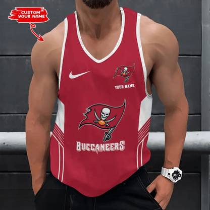[SPECIAL OFFER] NEW CUSTOMIZED NFL10 TBB TAMPA BAY BUCCANEERS UNISEX TANK TOP