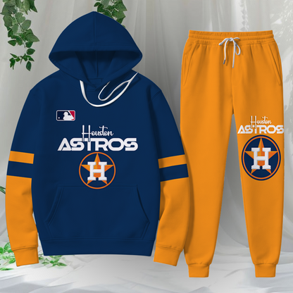LIMITED EDITION - NEW CUSTOMIZED MLB10 HAS HOUSTON ASTROS HOODIE & SWEATPANTS SET