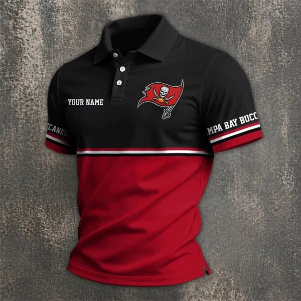 [SPECIAL OFFER] NEW CUSTOMIZED NFL10 TBB TAMPA BAY BUCCANEERS POLO SHIRT