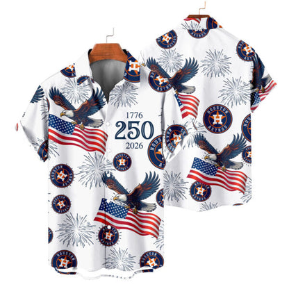 LIMITED EDITION - NEW CUSTOMIZED MLB10 HAS HOUSTON ASTROS UNISEX HAWAIIAN SHIRT