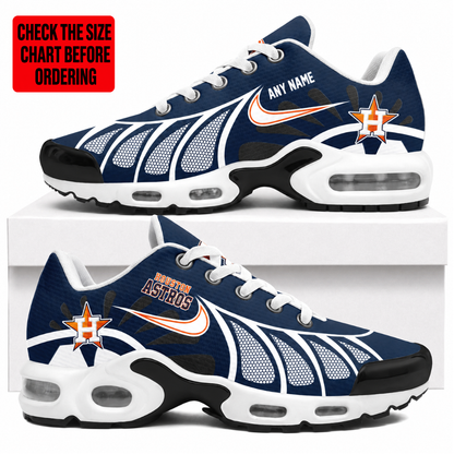 LIMITED EDITION - NEW CUSTOMIZED MLB10 HAS HOUSTON ASTROS AIR MAX PLUS SNEAKERS
