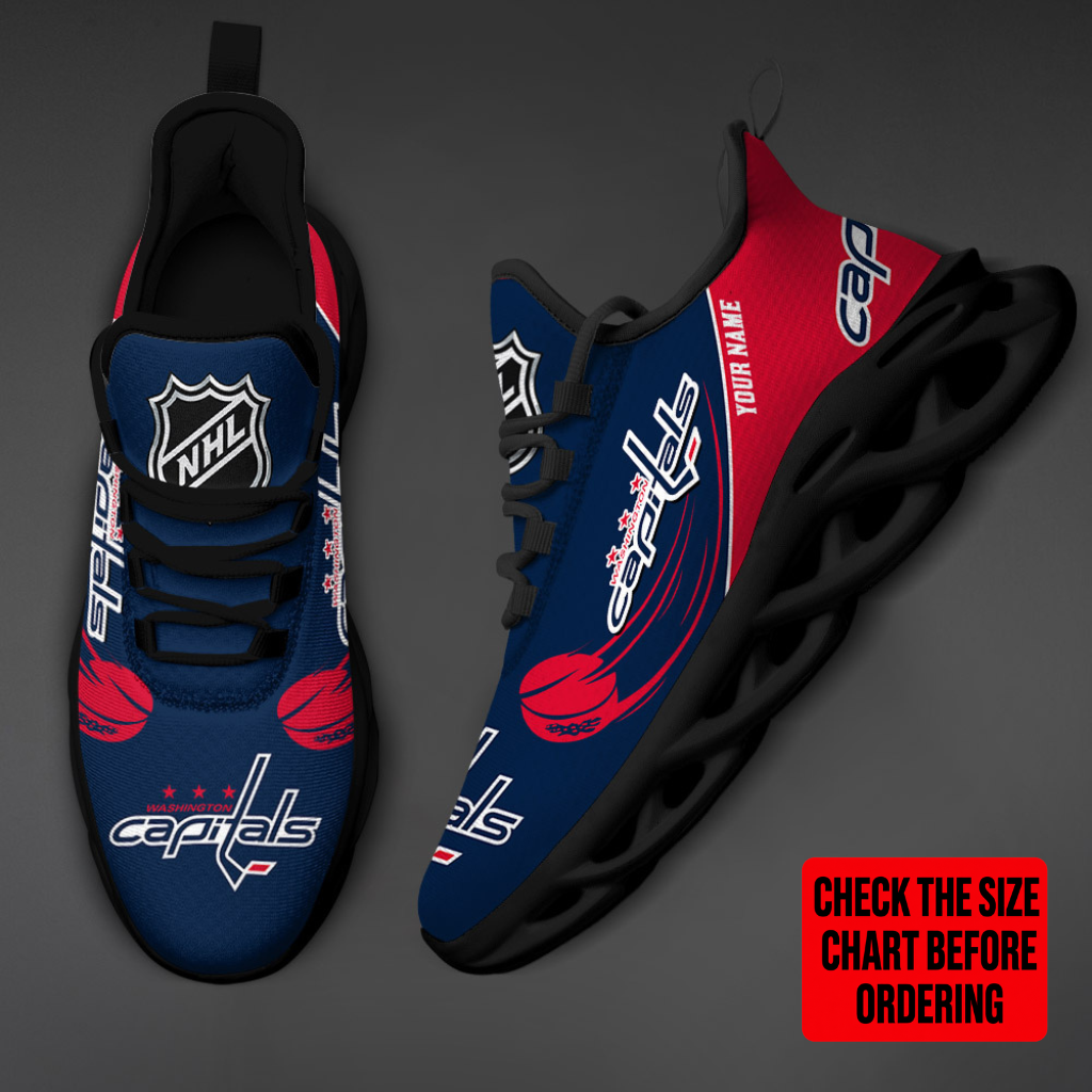LIMITED EDITION - NEW CUSTOMIZED NHL10 WCP WASHINGTON CAPITALS CLUNKY SNEAKERS