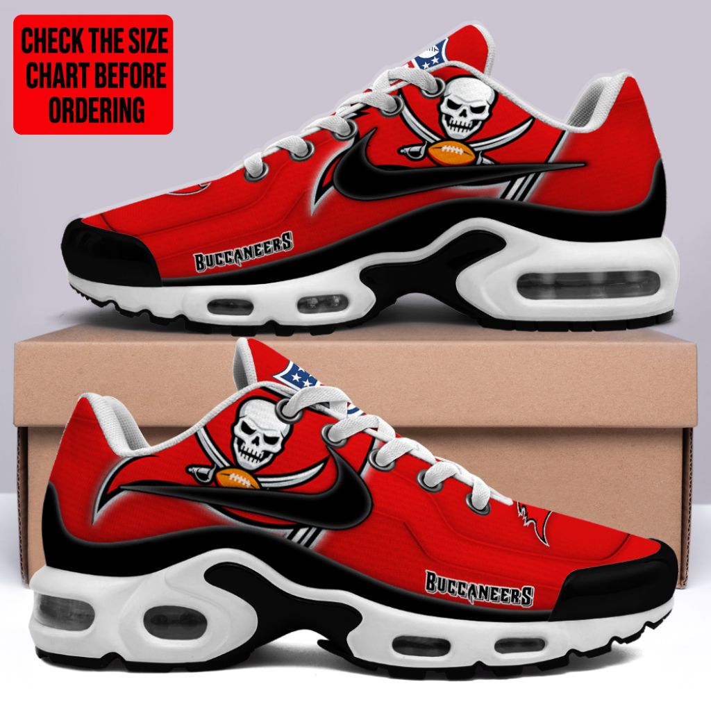 LIMITED EDITION - NEW CUSTOMIZED NFL10 TBB TAMPA BAY BUCCANEERS AIR MAX PLUS SNEAKERS