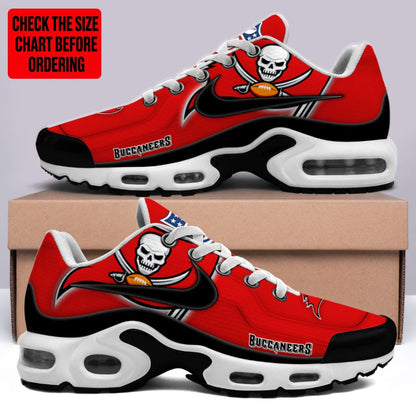 LIMITED EDITION - NEW CUSTOMIZED NFL10 TBB TAMPA BAY BUCCANEERS AIR MAX PLUS SNEAKERS