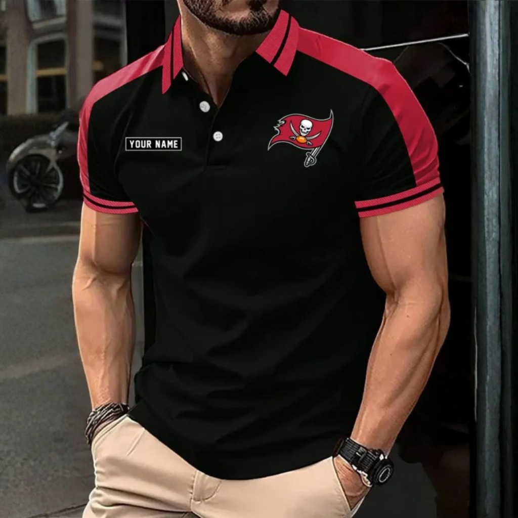 [SPECIAL OFFER] NEW CUSTOMIZED NFL10 TBB TAMPA BAY BUCCANEERS POLO SHIRT