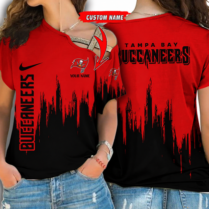 [SPECIAL OFFER] NEW CUSTOMIZED NFL10 TBB TAMPA BAY BUCCANEERS SHOULDER SHIRT