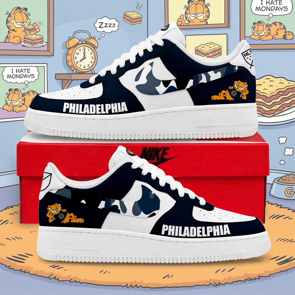 FINAL SALE - NEW CUSTOMIZED MLS10 PPF PP UNION x GARFIELD AF1 SNEAKERS
