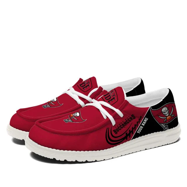 [SPECIAL OFFER] NEW CUSTOMIZED NFL10 TBB TAMPA BAY BUCCANEERS LOAFER SHOES