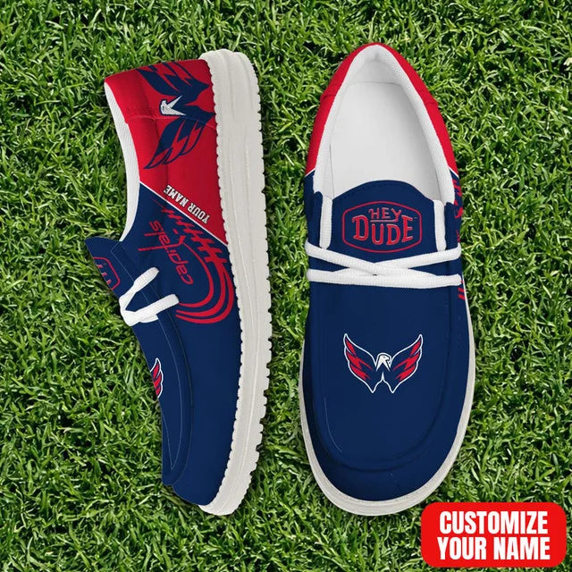 [SUPER SALE] NEW CUSTOMIZED NHL10 WCP WASHINGTON CAPITALS PREMIUM LOAFER SHOES