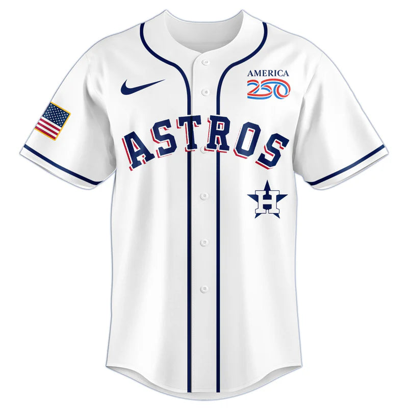 LIMITED EDITION - NEW CUSTOMIZED MLB10 HAS HOUSTON ASTROS BASEBALL JERSEY