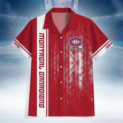 LIMITED EDITION - NEW CUSTOMIZED NHL11 MCD MONTREAL CANADIENS UNISEX HAWAIIAN SHIRT