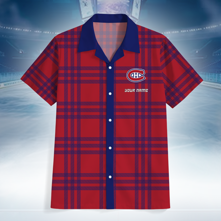 LIMITED EDITION - NEW CUSTOMIZED NHL11 MCD MONTREAL CANADIENS UNISEX HAWAIIAN SHIRT